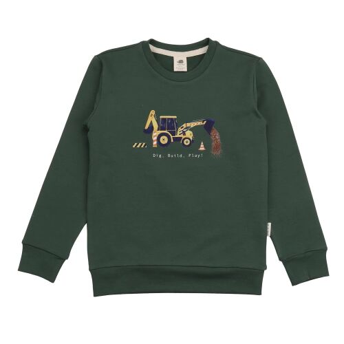 Walkiddy Sweatshirt Crazy Machines CMPG42-501 Bagger Grün