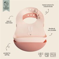 Trixie 2 Lätzchen aus Silikon Hase 96-644 Rosa