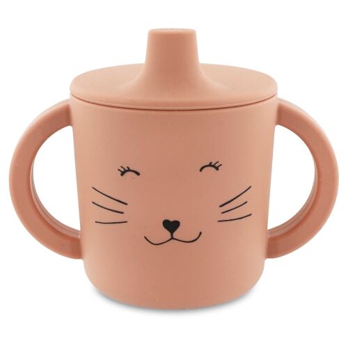Trixie Silikon Trinklernbecher Katze 96-424 Rosa