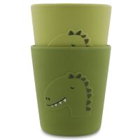 Trixie Silikon Becher 2-Pack 96-417 Dino grün