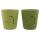 Trixie Silikon Becher 2-Pack 96-417 Dino grün