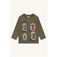 Hust & Claire Langarm-Shirt Anton Racing11041-3919 Khaki