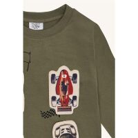 Hust & Claire Langarm-Shirt Anton Racing11041-3919 Khaki