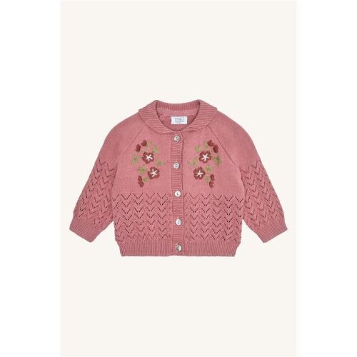 Hust & Claire Strick-Weste Cilja Embroidery 32077-3392 Rosa/Blumen