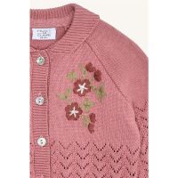 Hust & Claire Strick-Weste Cilja Embroidery 32077-3392 Rosa/Blumen