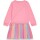 Danamade Langarm Kleid mit Tüllrock DMARA - D3125-012 Rosa/Regenbogen