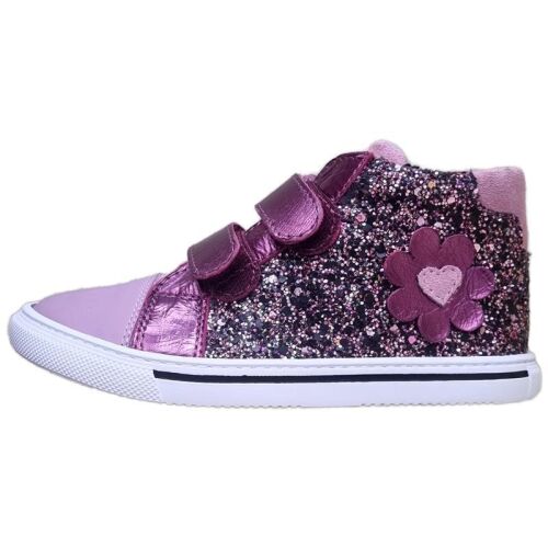 acebos Barfußschuhe/Halbschuhe 1457GR Rubor Lila/Glitzer