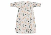 Jollein Baby-Schlafsack mit abnehmbaren Ärmeln Jungle Jambo creme