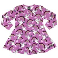 Villervalla Langarm-Kleid Magnolia 152LX - Rosa mit...
