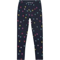 Danamade Thermo-Leggings Fiona NOS-P2 Navy mit bunten Herzen