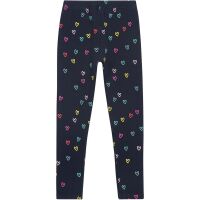 Danamade Thermo-Leggings Fiona NOS-P2 Navy mit bunten Herzen