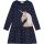 Danamade Langarm Kleid DFERAY D3125-037 - Navy mit Einhorn