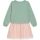 Danamade Langarm Kleid mit Tüllrock DLINNEA - D3125-015 Mint/Rosa mit Reh