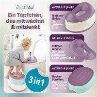 Merle Kinder-Töpfchen 3 in 1 Lavendel