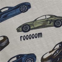 Minymo Langarm-Shirt 134113-2306 Rennautos auf Beige