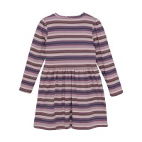 Minymo Langarm-Kleid 124144 Fb.6940 lila-gestreift