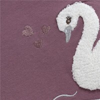 Minymo Sweater 124120-6940 Lila mit weißem Schwan