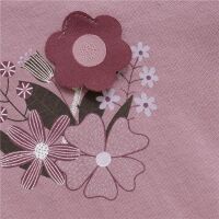 Minymo Langarm-Body 114110-4200 Altrosa mit Blume