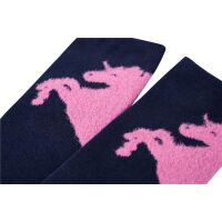 Someone Kniesocken Rita-SG-81-C pinke Einhorn Navy