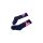 Someone Kniesocken Rita-SG-81-C pinke Einhorn Navy