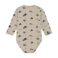 Minymo Langarm-Body 114113 Fb. 2306 Baufahrzeuge beige