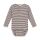 Minymo Langarm-Body 114158 Fb. 2502 gestreift braun/weiß
