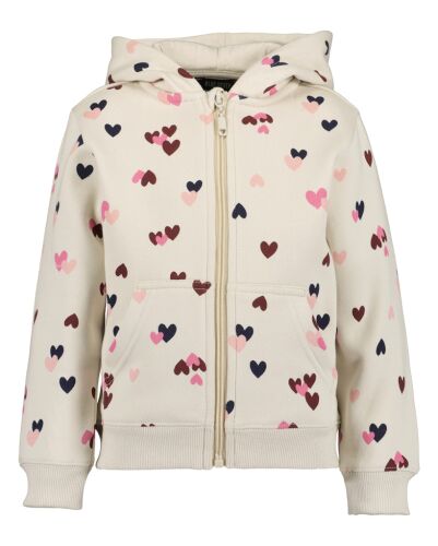 Blue Seven Kaputzensweater Herzchen mit Zipp 764717-00 Fb.0480 Beige