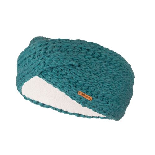 Trollkids Winter - Strickstirnband 969-364 Petrol
