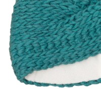Trollkids Winter - Strickstirnband 969-364 Petrol