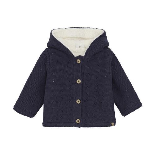 Minymo Strickjacke/Teddyjacke gefüttert 114156 Fb.7021 Navy