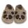 Funky Monkey Barfuß-Merino-Wollpatschen mit Gummisohle – Sorgloser Panda beige
