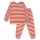 Sense Organics Pyjama Frottee 2529218-391043 Blume gestreift coral/weiß