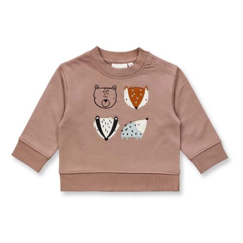 Sense Organics Baby Sweater ROONAY 2522110-800037 Tiere Nougat