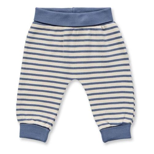 Sense Organics Babyhose Sjors 2529111-291169 gestreift Blaugrau/Weiß