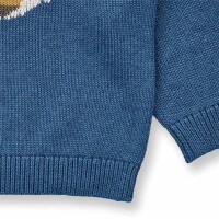 Sense Organics Baby Strickpullover Navin 2527102-200286 Fuchs auf Blau