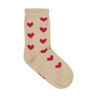 Minymo Socken 5er-Pack Herzen und Maschen 6022-400 Beige/Rot/Lila/Navy