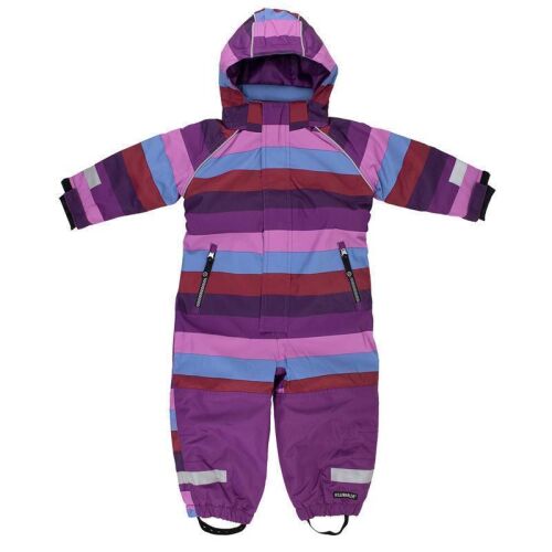 Villervalla Winteroverall Himalaya 712AW Lila/Rosa/Blau/Rot gestreift