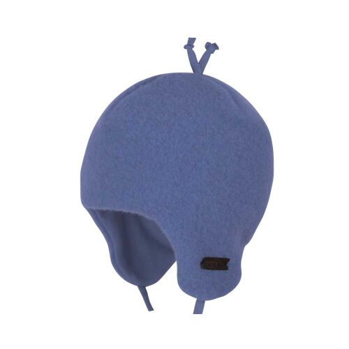 Pure Pure Wollfleecemütze zum binden smoke blue 0403652-351