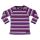 Villervalla Langarm Rib T-Shirt 242ME Grape lila/blau/weiß gestreift