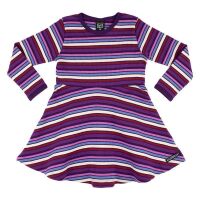 Villervalla Langarm Rib Kleid 244ME Grape...