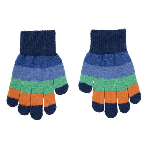 Villervalla Finger-Handschuhe Atlas 305AW Orange/bunt gestreift