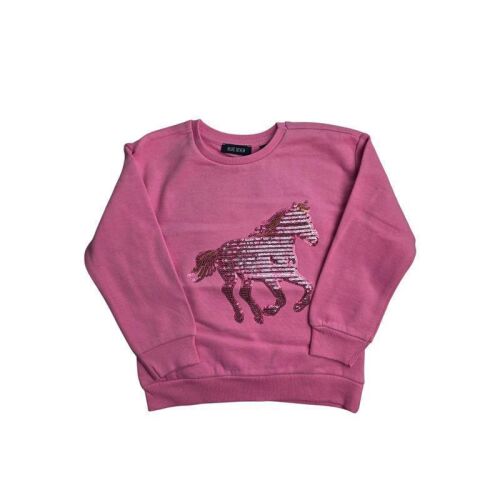Blue Seven Sweater 764697 Fb.4180 Rosa mit Glitzerpferd