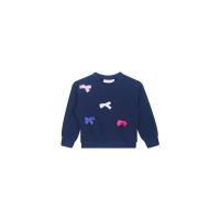 Someone Sweater Talia-SG-16-D Navy mit bunten Maschen