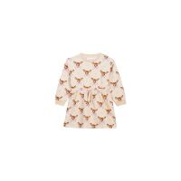 Someone Langarm-Kleid Deery-SG-52-A beige mit Rehen