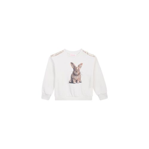 Someone Sweater Deery-SG-16-D Glitzer Dark Ecru mit Häschen