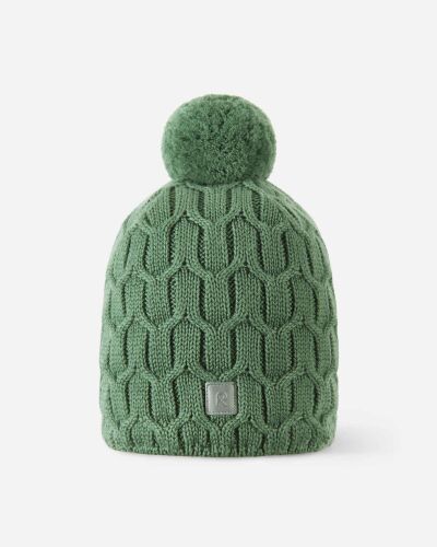 Reima Bommel-Strickmütze Nyksund 5300066B-8680 grün