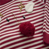 Minymo Strickpullover Rentier 114167-4988 Rot-Weiß...