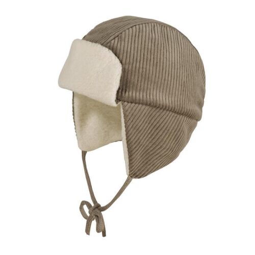 Maximo Baby-Wintermütze Cord 44500-143100 Fb.85 Braun/Weiß