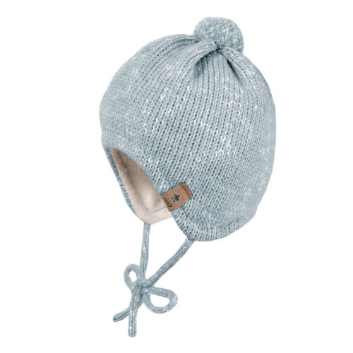 Maximo Baby-Wintermütze Strick 55575-300076 Fb.40 hellblau