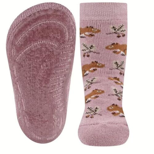 Ewers Anti-Rutsch-Socken Eichhörnchen 221382-1403 Dusty Mauve